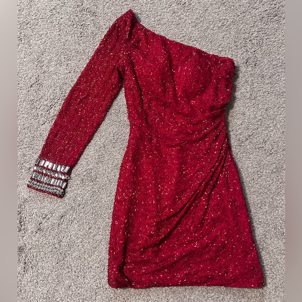 Sherri Hill Red Dress Size 0